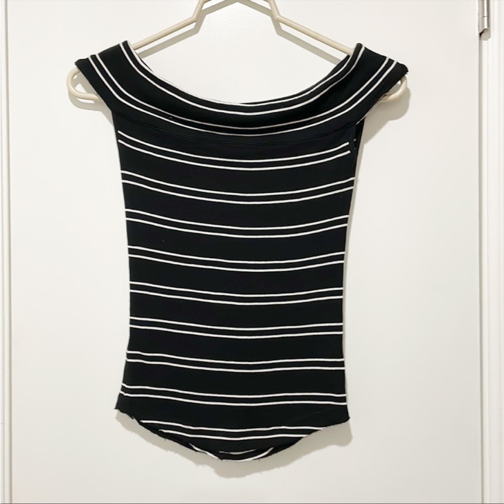Free people black and white top